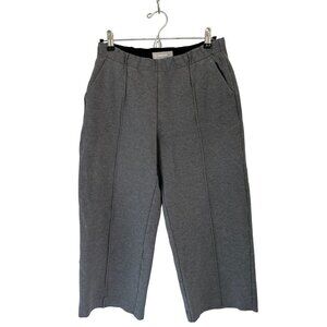 EVERLANE Wide-Leg Cropped Pants Pull-ups Gray Size Med